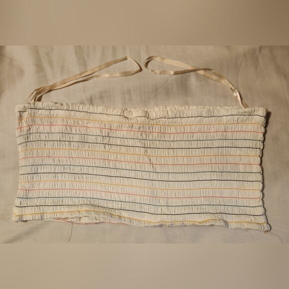 Bcbgeneration smocked tube crop top. Size Large.  Nwt - Picture 2 of 4